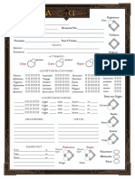 Feuille de Perso SDA