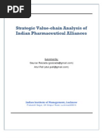 Strategic Value-Chain Analysis of Indian Pharmaceutical Alliances