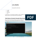 Reporte de Practica MySQL