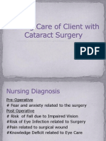 Nursing Care of Client With Cataract Surgery