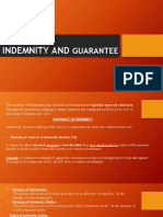 Indemnity And: Guarantee