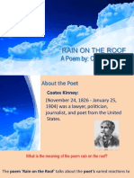 Rain On The Roof, Class-9, Sub - English