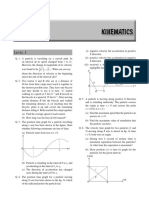 Kinematics: Q. 5. A Particle Is Moving Along Positive X Direction