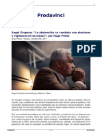 Angel Oropeza La Abstencion Se Combate Con Electores y Vigilancia en Las Mesas Por Hugo Prieto