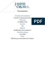 Tema 5 Metodos para Incrementar La Conducta