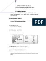 Hoja de Datos de Seguridad de Materiales Silicona