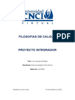 Filosofias de Calidad Proyecto Integrador