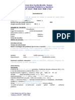 Ficha Clínica A Llenar Por Los Padres o Tutores Del Paciente