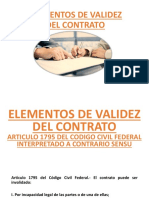 Elementos de Validez Del Contrato