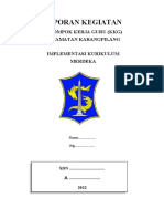 Laporan KKG Implementasi Kurikulum Merdeka Kelas Tinggi