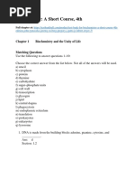 Test Bank For Biochemistry A Short Course 4th Edition John Tymoczko Jeremy M Berg Gregory J Gatto JR Lubert Stryer 3