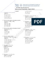 MAN304T Operations Research Practice Problems1 Simplex