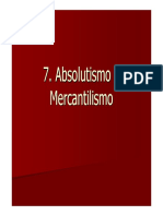 Absolutismo e Mercantilismo