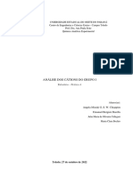 Relatório Analítica Analise Dos Cátions Do Grupo I