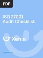 XENIA - ISO 27001 Audit