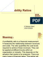 Profitability Ratios