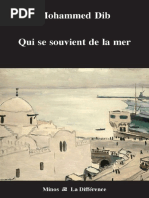 (Mohammed Dib) Qui Se Souvient de La Mer