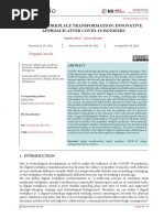 Digital Workplace Transformation - Innovative Approach After Covid19 Pandemic