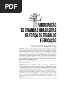 Artigo - Fúlvia Rosemberg - Participação de Crianças Brasileiras Na Força de Trabalho e Educação