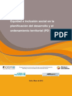 EQUIDAD E INCLUSION SOCIAL PD y OT