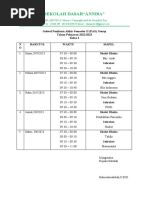 Jadwal Pas Kls 1