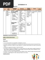 1° Grado - Educación Fisica Sesión N°01