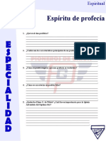 Especialidad Espiritu de Profecía 2023