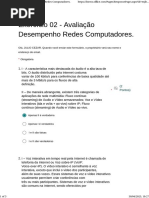 Exercício 02 Desempenho Redes Computadores.