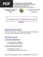 7-Cours Gestion Des Droits D'accées