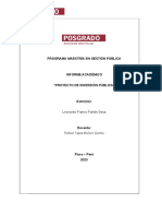 Producto Integrador I - Proyecto Inversion Publica - Farfan Sosa Leonardo