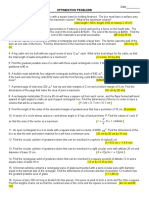 Optimization Worksheet