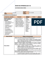 Sesion de Aprendizaje N Hallamos El Area de Una Zona Verde