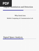 Digital Modulation and Detection: Wha Sook Jeon