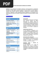 Segunda Especialidad en Animales de Compañía 2019-2