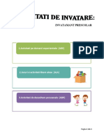 Activitati de Invatare Desfasurate La Gradinita