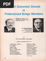 Use of Debonded Strands in Pretensioned Bridge Members