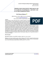 Sample Size Determination For Survey Research and Non-Probability Sampling Techniques: A Review and Set of Recommendations