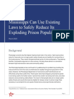 Mississippi Can Use Existing Laws To Safely Reduce Its Exploding Prison Population