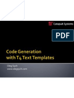 Code Generation With t4 Text Templates Introduction