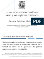 Clase 20 - Sistemas de Información en Salud