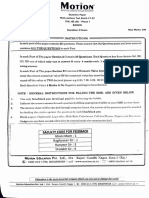 13th April 2021 Test Motion