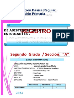 Registro de Asistencia de Segundo Grado