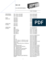 Siemens Simatic S5 Module Map