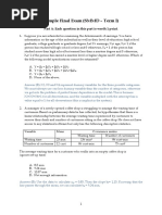 Sample Final Solutions