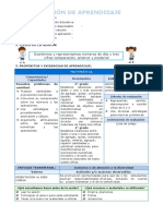 SESIÓN DE APRENDIZAJE Matematica Jueves