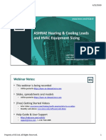 SLIDES - ASHRAE Heating & Cooling Loads and HVAC Equipment Sizing