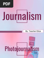 Journalism - Photojournalism (Part 1) Recorded