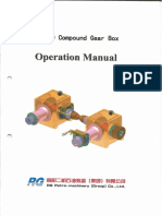 BJX260 Compound Gear Box - Operation Manual