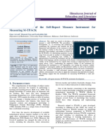 The Development of The Self-Report Measure Instrument For Measuring M-TPACK