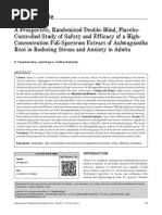 Chandrasekhar Et Al 2012 A Prospective Randomized Double Blind Placebo Controlled Study of Safety and Efficacy of A